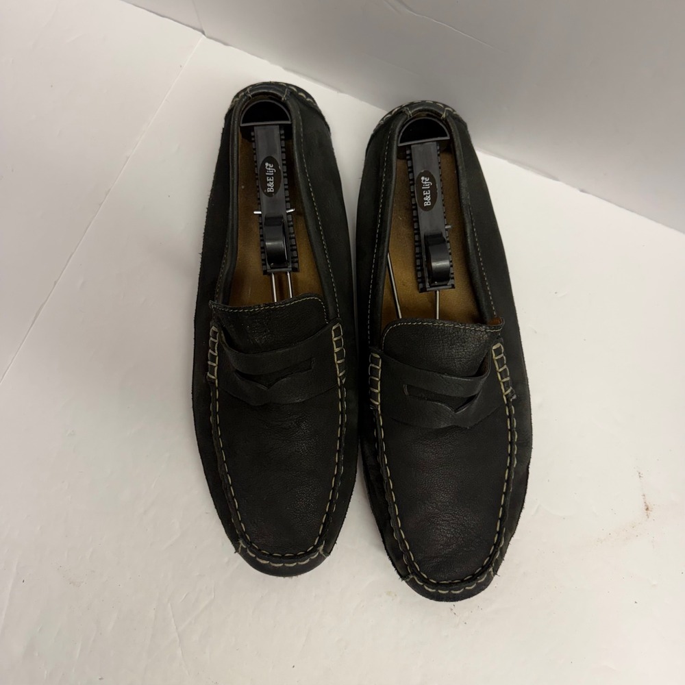 Cole Haan Mens Grant Canoe Penny Loafer Black Leather Driving Shoes C31488 11M